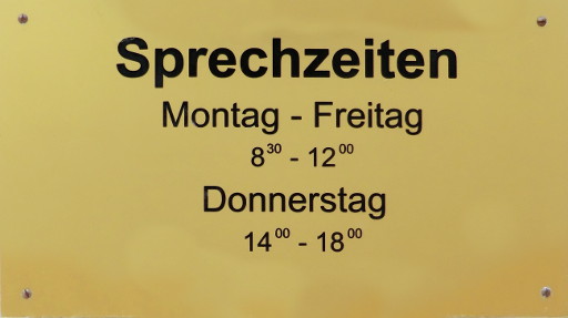 Sprechzeiten